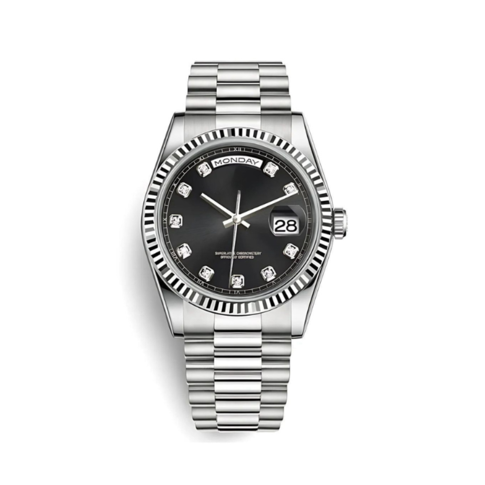 Seiko Day-Date Black Gem – 40mm