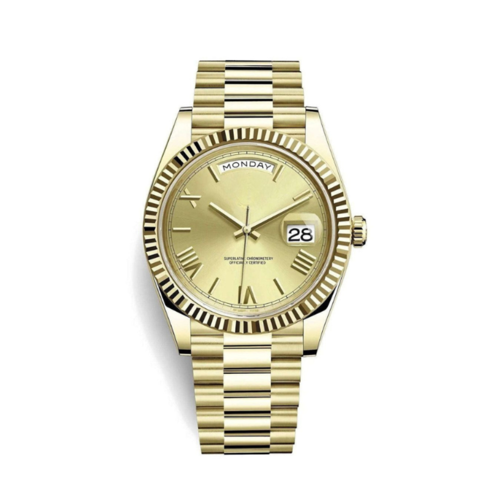 Seiko Day-Date Champagne Roman – Yellow Gold Edition 40mm