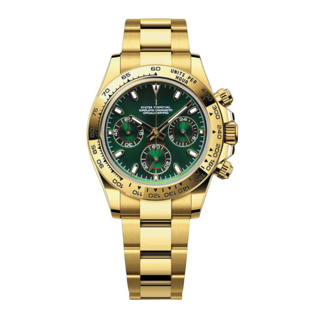 Seiko Daytona Gold "Loki" Green Dial (Oyster) - 40mm