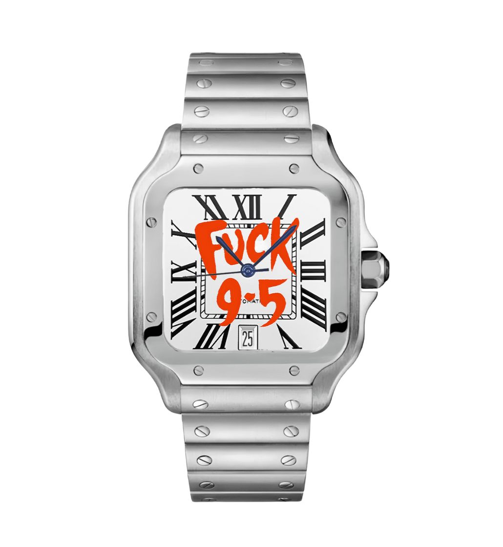 Seiko Santos F*CK 9-5” White Dial- 38mm