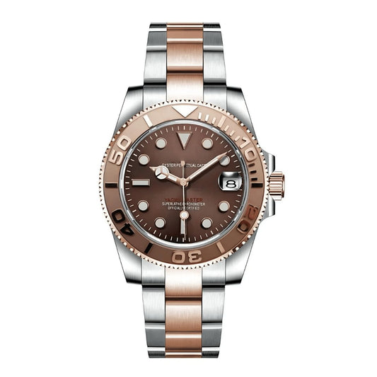 Seiko Yacht Master Rose Gold Chocolate Dial - 40mm