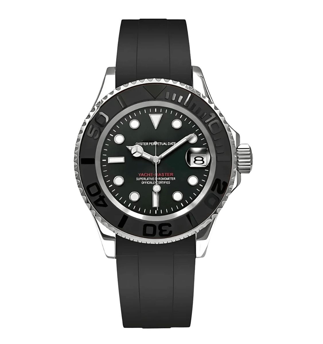 Seiko Yacht Master Silver Oysterflex - 40mm