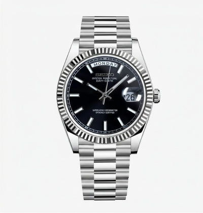 Seiko Day Date Black Dial - 40mm