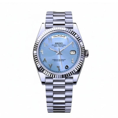 Seiko Day-Date – Blue Arabic Dial - 40mm