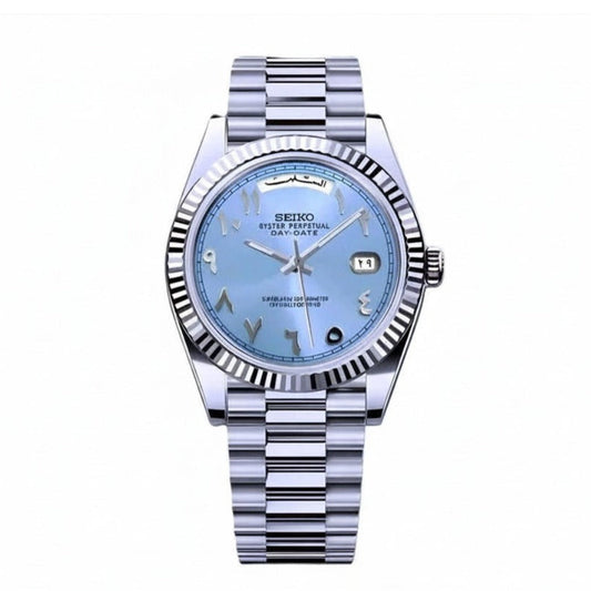 Seiko Day-Date – Blue Arabic Dial - 40mm