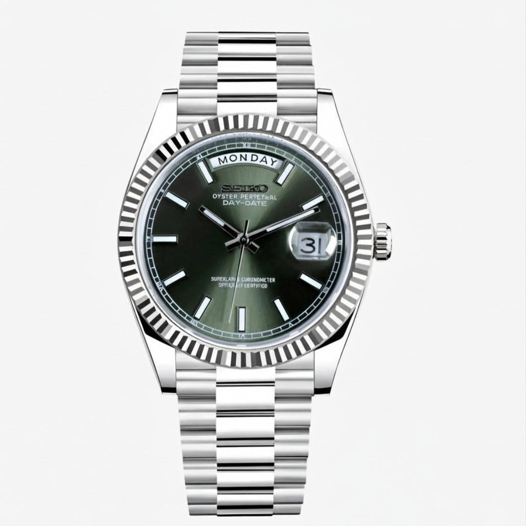 Seiko Day-Date – Mint Green Dial - 40mm