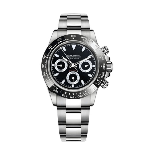 Seiko Daytona Black Ceramic Dial (Oyster)-40mm