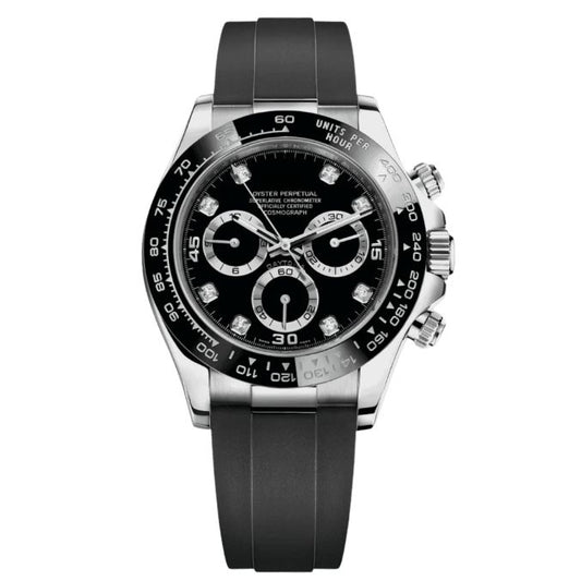 Seiko Daytona Black Gem Dial (Oysterflex)-40mm