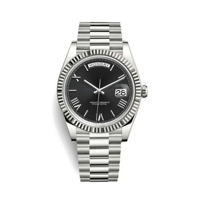 Seiko Day-Date Black Roman Dial - 40mm