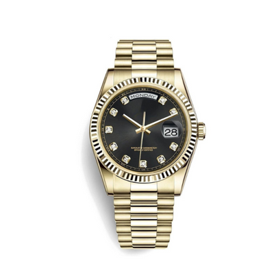 Seiko Day-Date Black Gem – Yellow Gold Edition 40mm