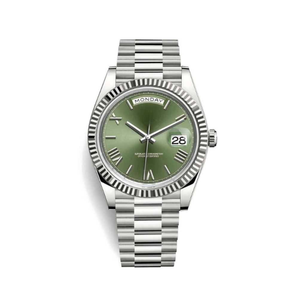 Seiko Day-Date Olive Roman Dial- 40mm