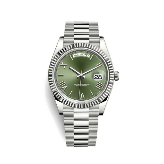Seiko Day-Date Olive Roman Dial- 40mm