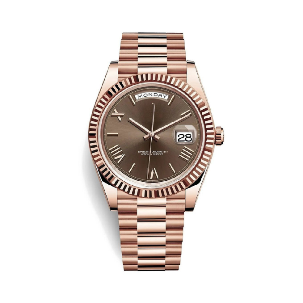 Seiko Day-Date Chocolate Roman – Rose Gold Edition 40mm