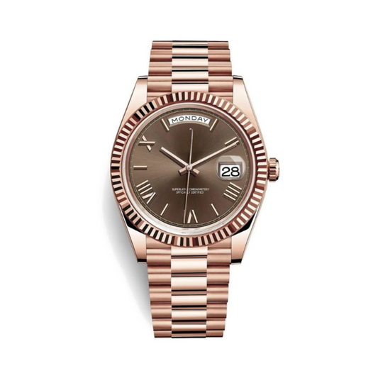 Seiko Day-Date Chocolate Roman – Rose Gold Edition 40mm