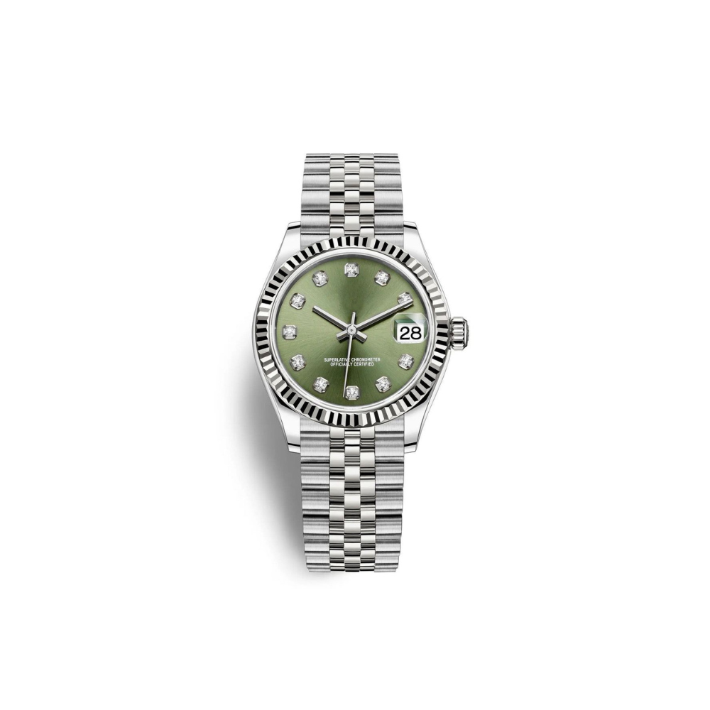 Lady DateJust Gem Olive – Silver Edition 31mm